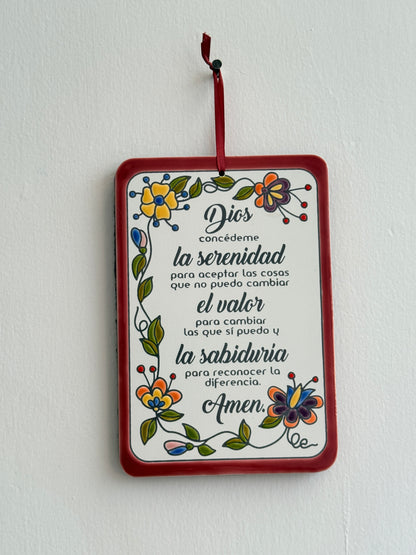 Placa Dios concédeme