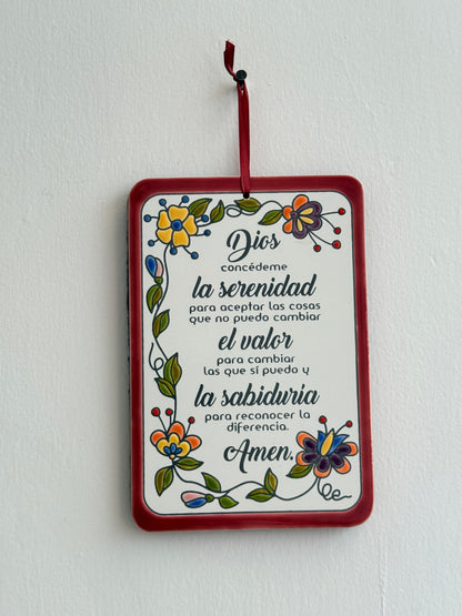 Placa Dios concédeme