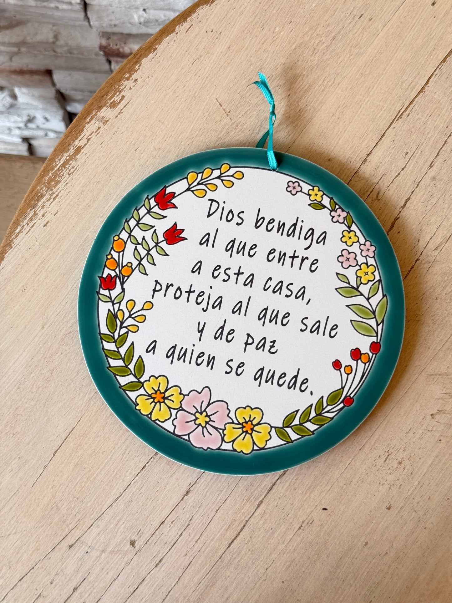 Placa bendición para el hogar