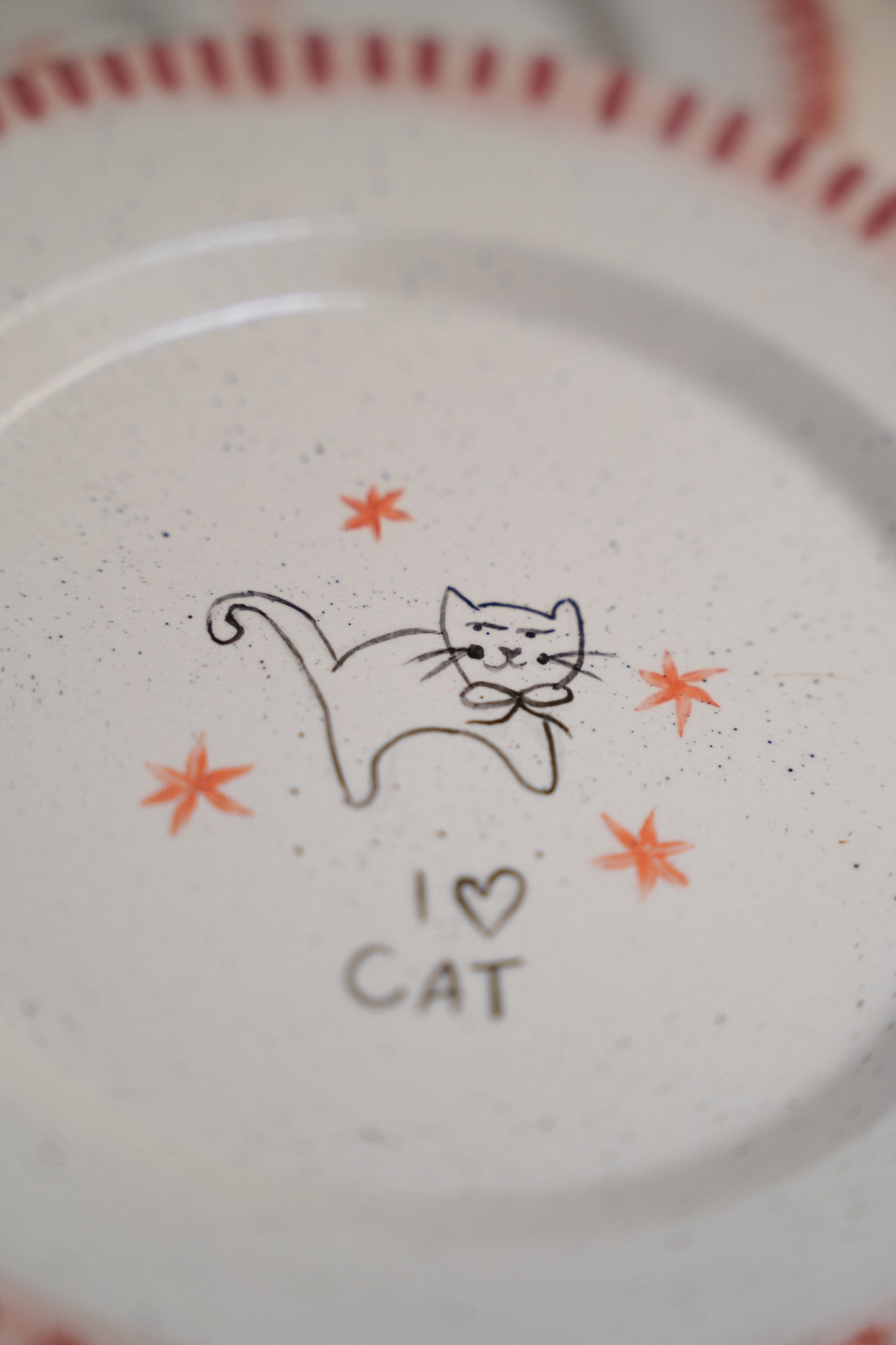 Plato gato I love cat