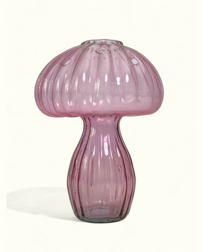 Florero Fungi Rosa