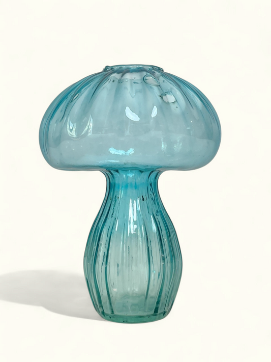 Florero Fungi Azul