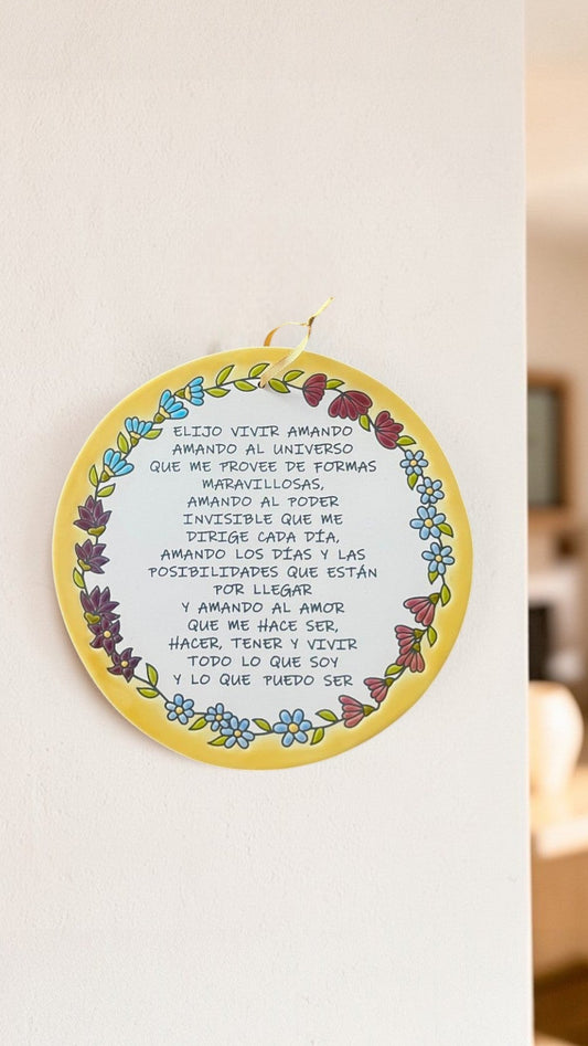 Placa de oración