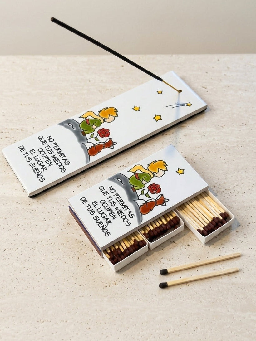 Kit  porta inciensos + fosforera El principito