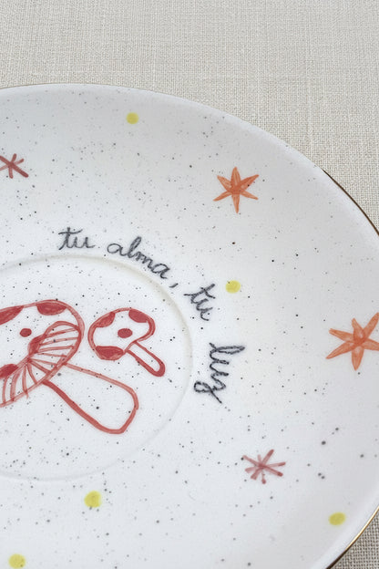 Plato pequeño Hongos