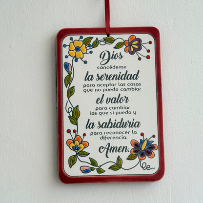 Placa Dios concédeme